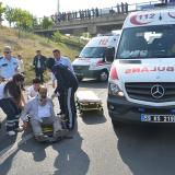 Ergene'de Trafik Kazası